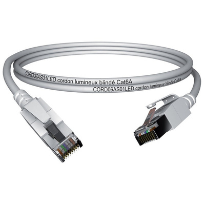 CAE Multimedia Connect Shielded Cat6a Cable 3m, Grey, Male RJ45/Male RJ45