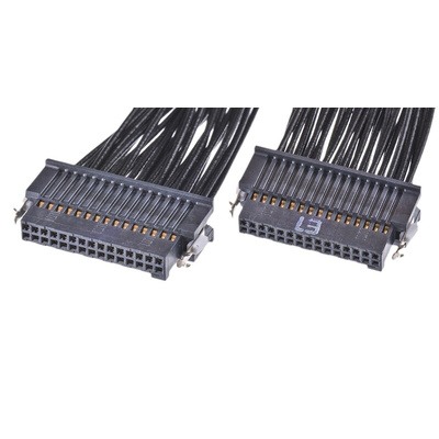 Samtec 15 Way Female Tiger Eye SFSD to 30 Way Female Tiger Eye SFSD Wire to Board Cable, 250mm