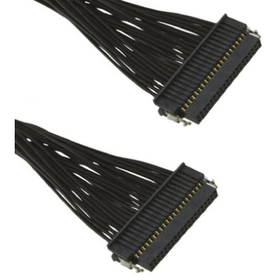 Samtec 20 Way Female Tiger Eye SFSD to 40 Way Female Tiger Eye SFSD Wire to Board Cable, 250mm