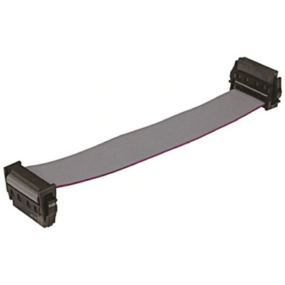 Harting Har-Flex Series Flat Ribbon Cable, 32-Way, 0.635mm Pitch, 100mm Length, Har-Flex IDC to Har-Flex IDC