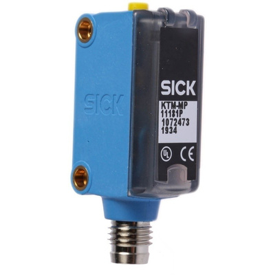 Sick Contrast Sensors 12.5 mm, White LED, PNP, 50 mA, 12 → 24 V dc, IP67