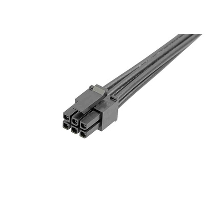 Molex 6 Way Female Micro-Fit 3.0 Unterminated Wire to Board Cable, 600mm