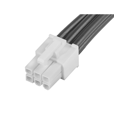 Molex 6 Way Female Mini-Fit Jr. to 6 Way Female Mini-Fit Jr. Wire to Board Cable, 300mm