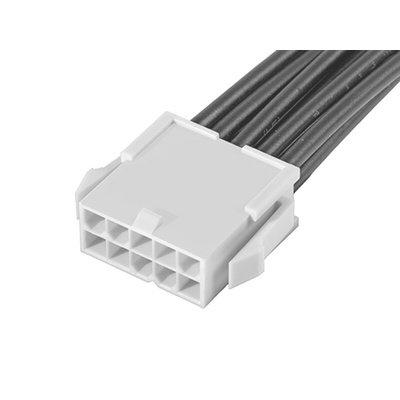 Molex 10 Way Male Mini-Fit Jr. Unterminated Wire to Board Cable, 300mm