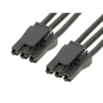 Molex 3 Way Female Super Sabre to 3 Way Female Super Sabre Wire to Board Cable, 150mm