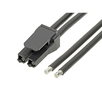 Molex 2 Way Female Super Sabre Unterminated Wire to Board Cable, 300mm