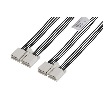 Molex 4 Way EdgeLock to 4 Way EdgeLock Wire to Board Cable, 100mm