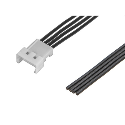 Molex 4 Way Male PicoBlade Unterminated Wire to Board Cable, 75mm