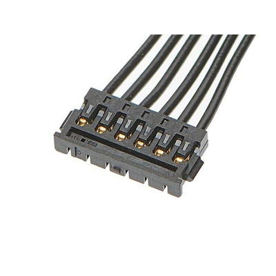 Molex 6 Way Female Pico-EZmate to 6 Way Female Pico-EZmate Wire to Board Cable, 450mm