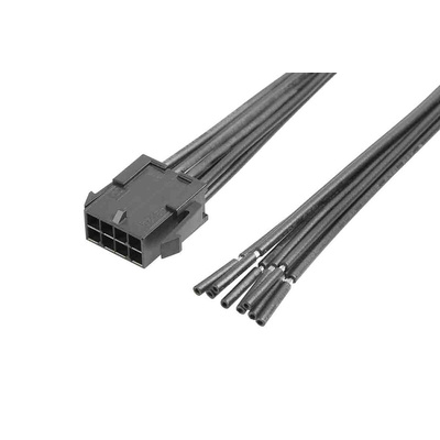 Molex 8 Way Male Micro-Fit 3.0 Unterminated Wire to Board Cable, 150mm