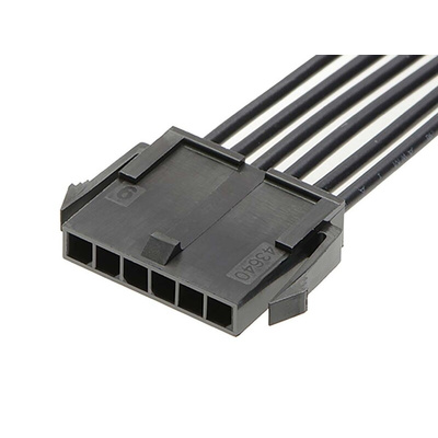 Molex 8 Way Male Micro-Fit 3.0 Unterminated Wire to Board Cable, 300mm