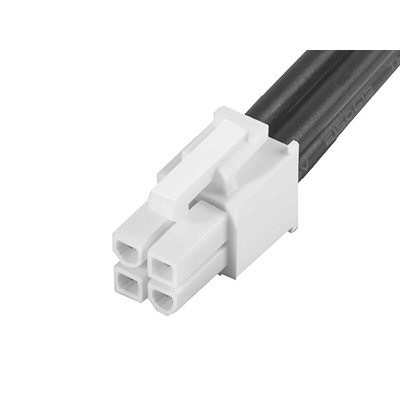 Molex 4 Way Male Mini-Fit Jr. to 4 Way Male Mini-Fit Jr. Wire to Board Cable, 600mm