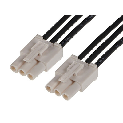 Molex 3 Way Female Standard .093 in to 3 Way Female Standard .093 in Wire to Board Cable, 600mm