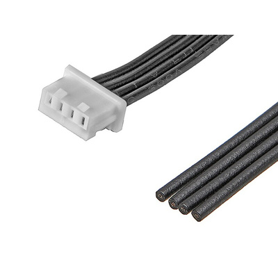 Molex 4 Way Female PicoBlade Unterminated Wire to Board Cable, 425mm
