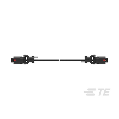 TE Connectivity 2 Way Male F Type to 2 Way Male F Type Cable assembly, 1m