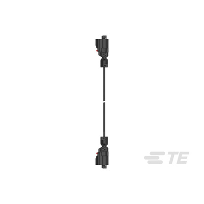 TE Connectivity 2 Way Male F Type to 2 Way Male F Type Cable assembly, 1m
