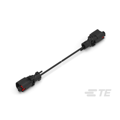 TE Connectivity 2 Way Male F Type to 2 Way Male F Type Cable assembly, 1m