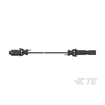 TE Connectivity 1 Way Male to 2 Way Male F Type Cable assembly, 1m