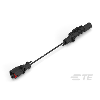 TE Connectivity 1 Way Male to 2 Way Male F Type Cable assembly, 3m