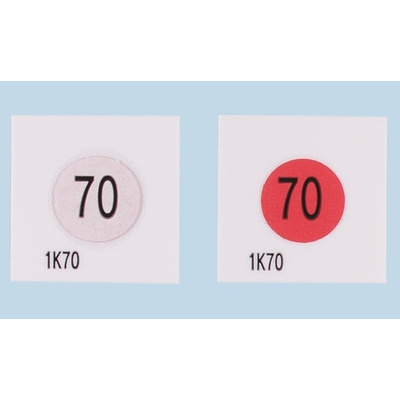 Asei Kougyou Temperature Sensitive Label, 80°C, 1 Level