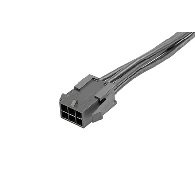 Molex 6 Way Male Micro-Fit 3.0 Unterminated Wire to Board Cable, 300mm