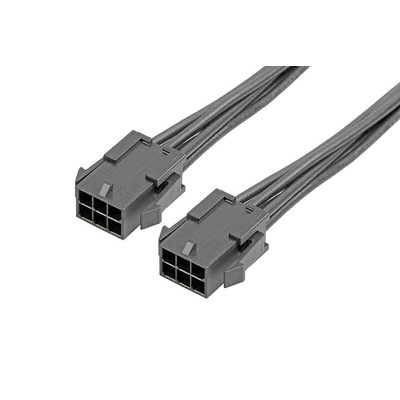 Molex 6 Way Male Micro-Fit 3.0 Unterminated Wire to Board Cable, 300mm