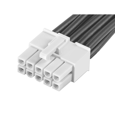 Molex 10 Way Female Mini-Fit Jr. Unterminated Wire to Board Cable, 600mm