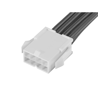 Molex 8 Way Male Mini-Fit Jr. to 8 Way Male Mini-Fit Jr. Wire to Board Cable, 300mm