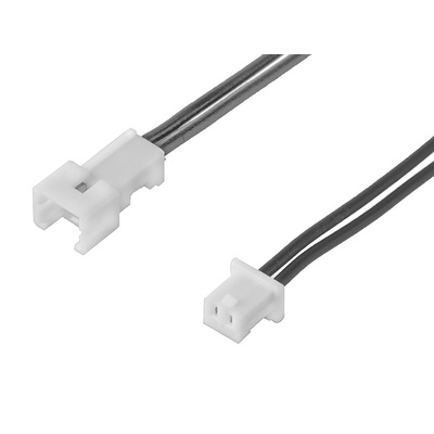 Molex 2 Way Female PicoBlade to 2 Way Male PicoBlade Wire to Board Cable, 225mm