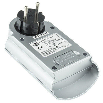 brennenstuhl PM231 1 Phase LCD Wattmeter-energy meter for plug mounting