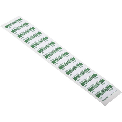 RS PRO Adhesive Pre-Printed Adhesive Label-Tested For Electrical Safety-. Quantity: 140