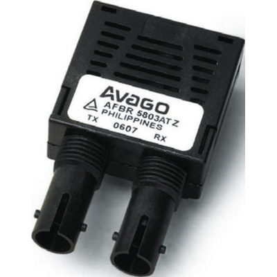 Broadcom AFBR-5803ATQZ Fibre Optic Transceiver, ST Connector, 155Mbit/s, 1360Nm 10-Pin