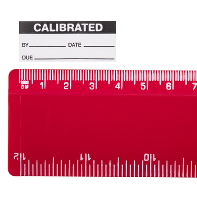 RS PRO Adhesive Pre-Printed Adhesive Label-Calibrated-. Quantity: 140