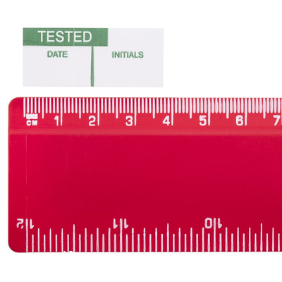 RS PRO Adhesive Pre-Printed Adhesive Label-Tested-. Quantity: 140