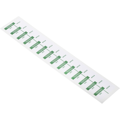 RS PRO Adhesive Pre-Printed Adhesive Label-Tested-. Quantity: 140