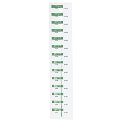 RS PRO Adhesive Pre-Printed Adhesive Label-Tested-. Quantity: 140