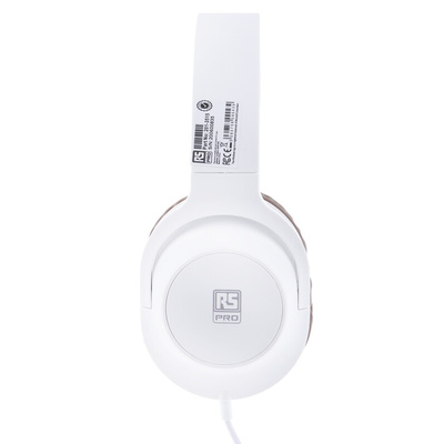 RS PRO White Wired Over Ear Headset