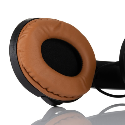 RS PRO Black Wired Over Ear Headset