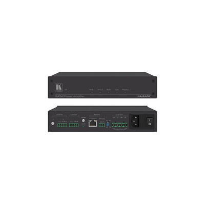 KRAMER ELECTRONICS 240 W 2 Channel Power Amplifier, 20Hz → 20kHz Range