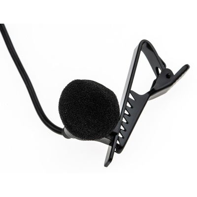 RS PRO Wired Lavalier Microphone, 30 Hz → 18 kHz