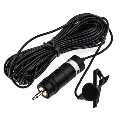 RS PRO Wired Lavalier Microphone, 30 Hz → 18 kHz
