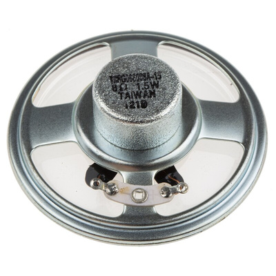 RS PRO 66mm dia 1.5W nom Speaker Driver, 8Ω