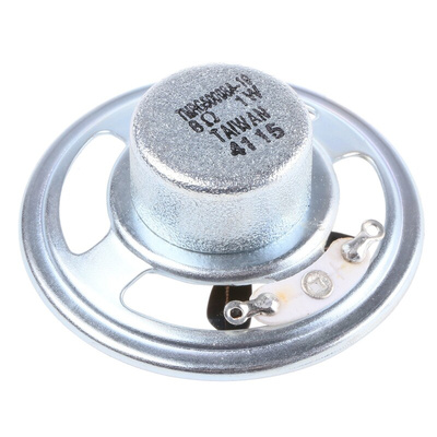 RS PRO 50mm dia 1W nom Speaker Driver, 8Ω