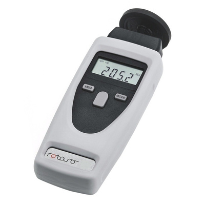 RS PRO Tachometer, Best Accuracy ±0.02 % Contact, Non Contact LCD 99999rpm