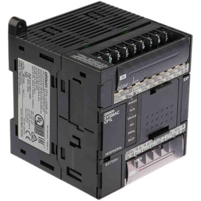 Omron CP1L Series PLC CPU for Use with SYSMAC CP1L Series, Relay Output, 12 (DC)-Input, DC Input