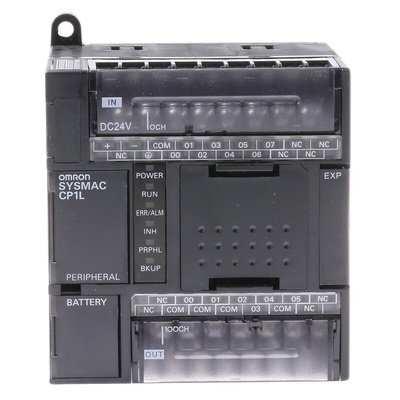 Omron CP1L Series PLC CPU for Use with SYSMAC CP1L Series, Relay Output, 8 (DC)-Input, DC Input