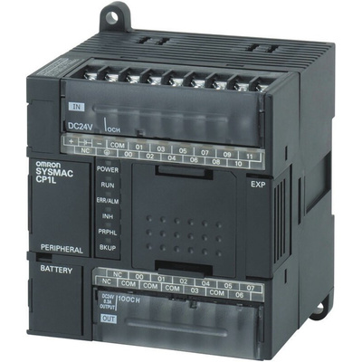 Omron CP1L Series PLC CPU for Use with SYSMAC CP1L Series, Transistor Output, 12 (DC)-Input, DC Input