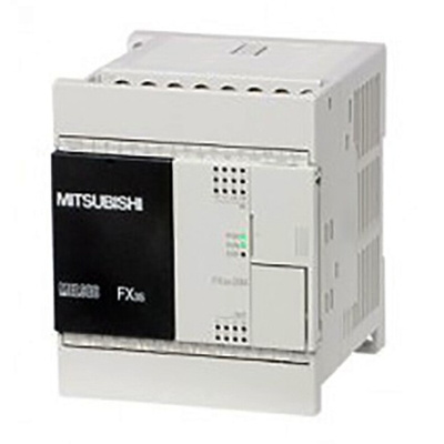 Mitsubishi FX3S Series PLC CPU for Use with FX3 Series, Transistor (Source) Output, 12 (Sink/Source)-Input, Sink,
