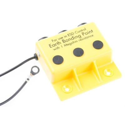 RS PRO ESD Earth Bonding Box With 4 mm Socket x 3