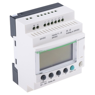 Schneider Electric Zelio Logic Series Logic Module, 24 V dc Supply, Relay Output, 6-Input, Analogue, Discrete Input
